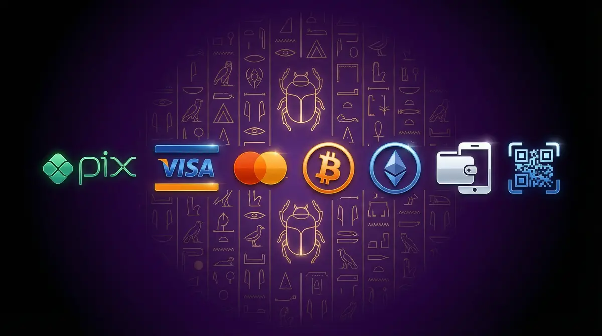 Métodos de pagamento aceitos no mgmbet casino: PIX, cartões, criptomoedas